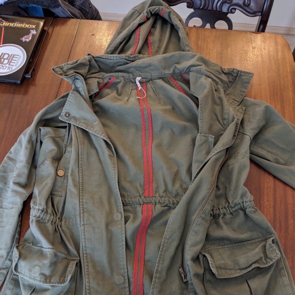 Willow and clay army green jacket
